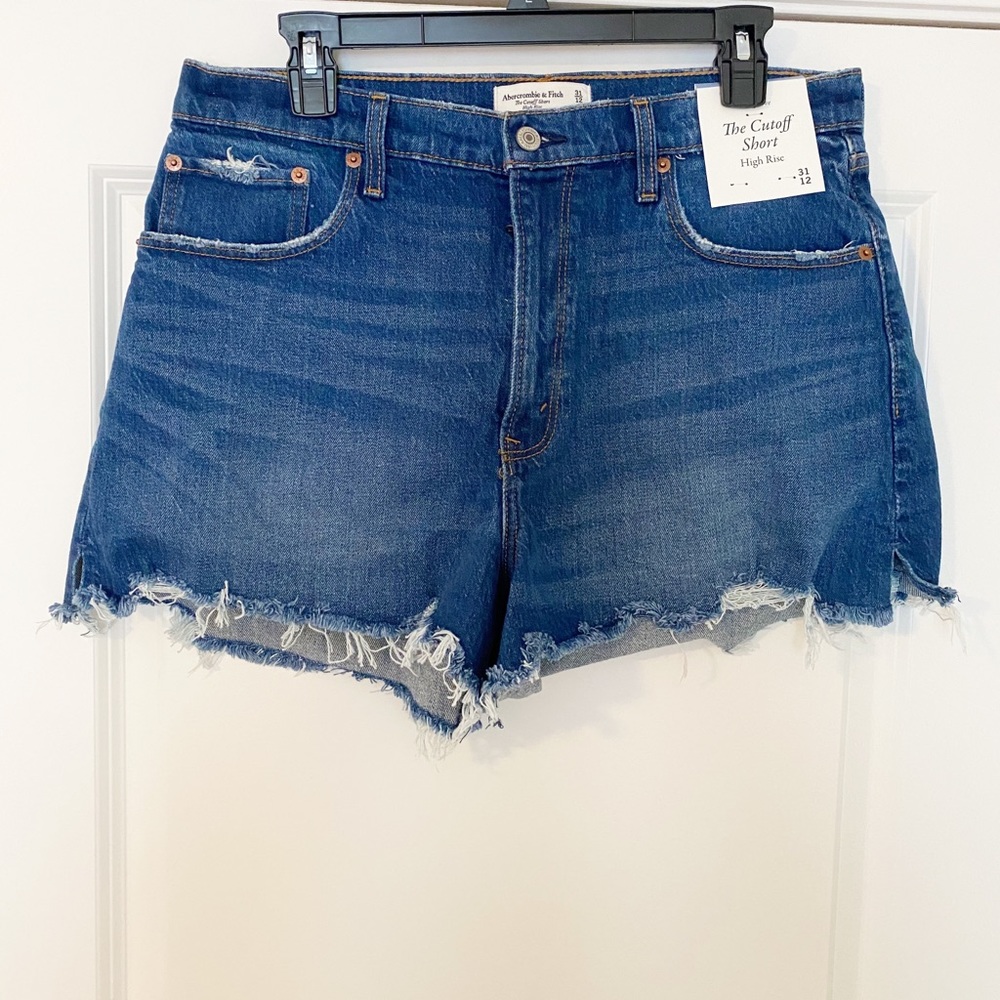 Abercrombie & Fitch High Rise Cutoff Short Size 12